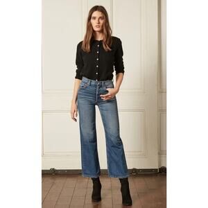 BOYISH The Mikey in Bicycle Thieves High Rise Wide Legs Jeans
